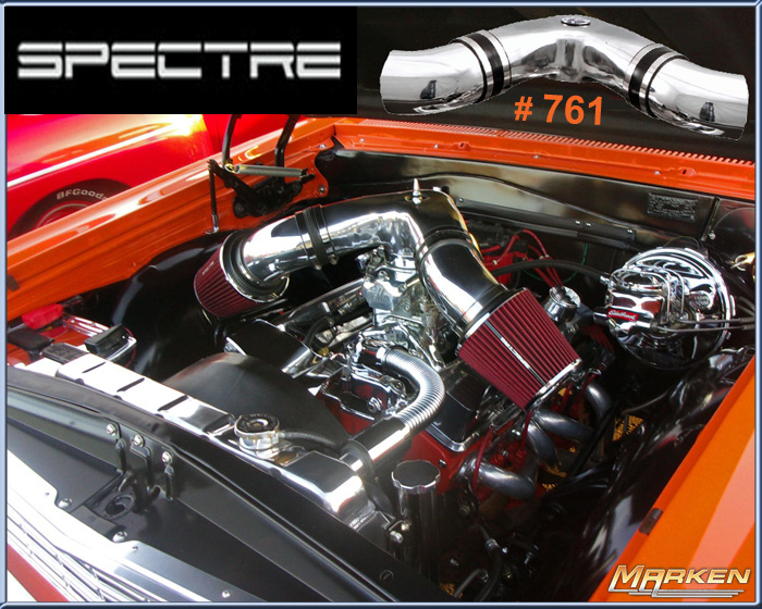 Spectre Dual Plenum Carburetor Intake with Round Filters Part 761